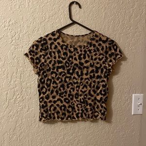 Cheetah Print Awake Crop top